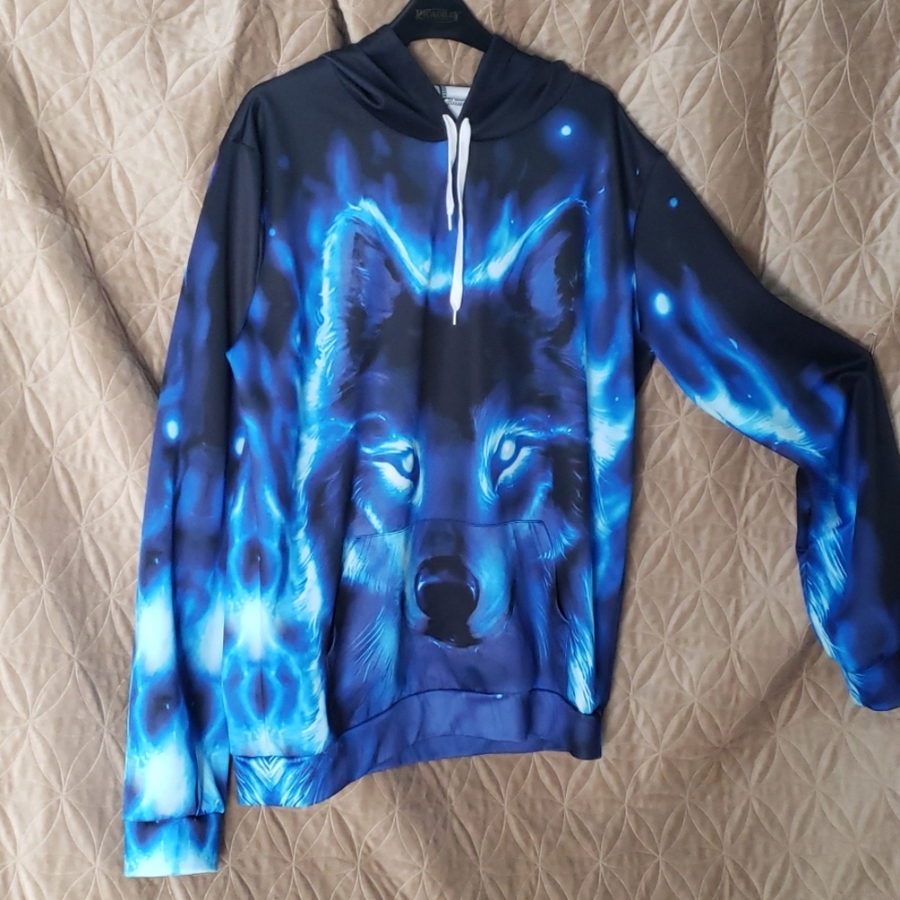 Blue wolf sweatshirt